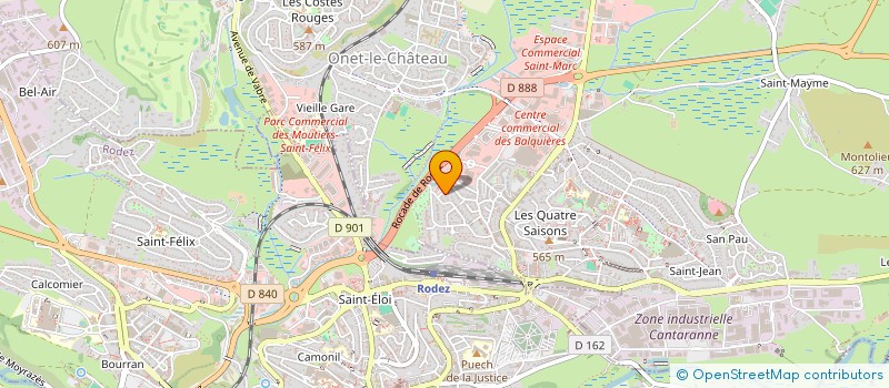 localisation de l'entreprise SARL LBI  ONET-LE-CHATEAU