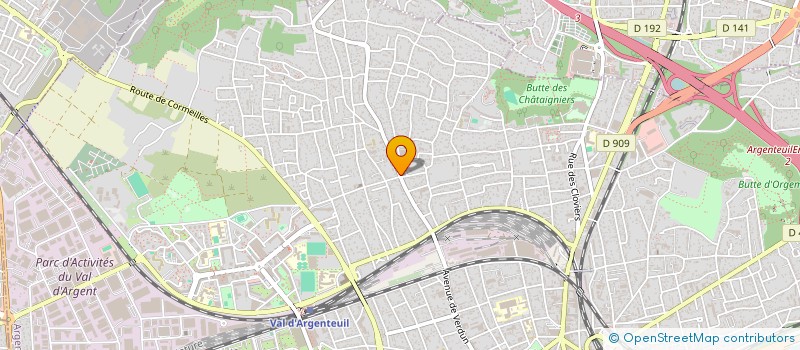 localisation de l'entreprise SARL LBP  ARGENTEUIL