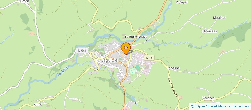 localisation de l'entreprise SARL LCM COUTANT à LAGUIOLE