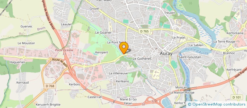 localisation de l'entreprise SARL LD à AURAY