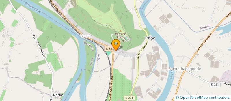 localisation de l'entreprise SARL LD  AIGUILLON