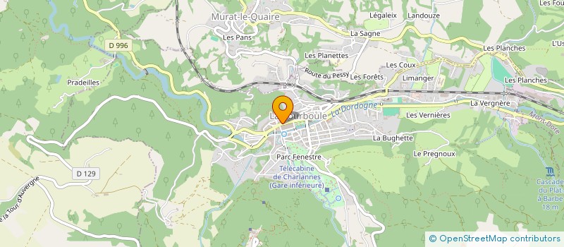 localisation de l'entreprise SARL LE 1900  LA BOURBOULE