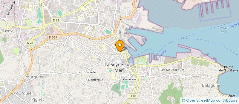 localisation de l'entreprise SARL LE 33 à LA SEYNE-SUR-MER