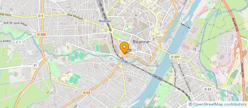 localisation de l'entreprise SARL LE 39 à ROANNE