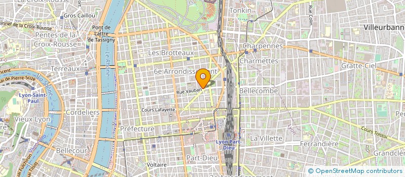 localisation de l'entreprise SARL LE 6E SENS à LYON