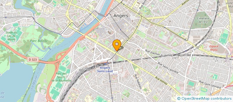 localisation de l'entreprise SARL LE 70 à ANGERS
