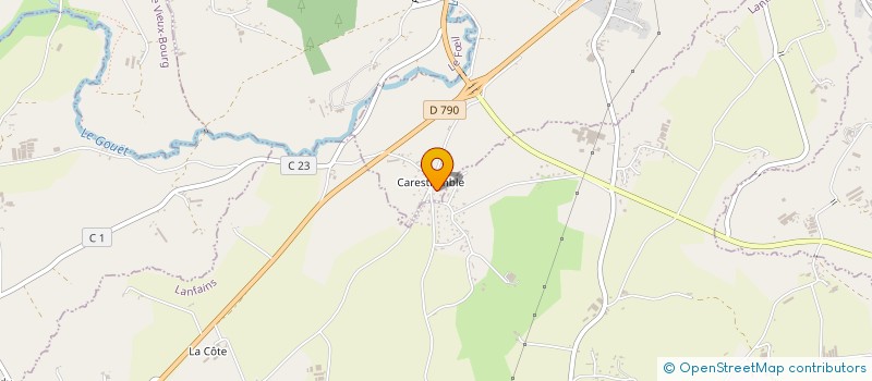 localisation de l'entreprise SARL LE BAIL SEBASTIEN MENUISERIE  LE VIEUX-BOURG