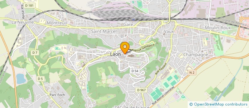 localisation de l'entreprise SARL LE BALADIN à LAON
