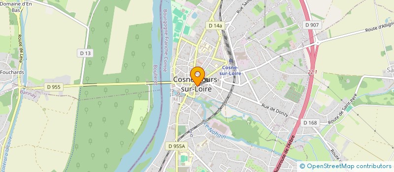 localisation de l'entreprise SARL LE BAR DU CENTRE GEAY CHARTOIRE à COSNE-COURS-SUR-LOIRE