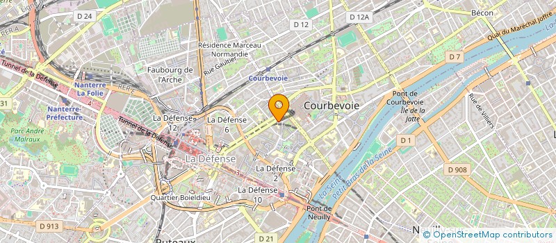 localisation de l'entreprise SARL LE BARON PERCHE à COURBEVOIE