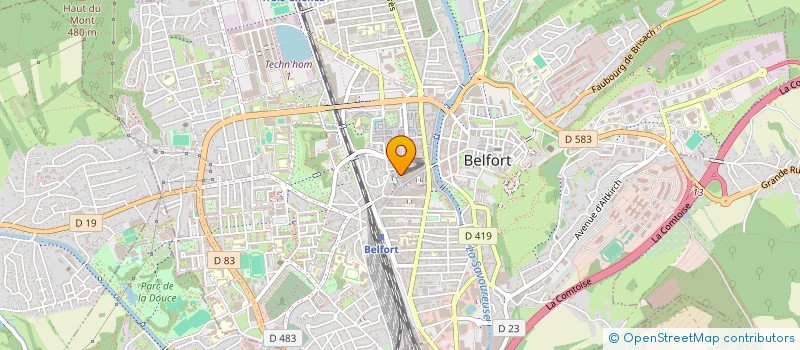 localisation de l'entreprise SARL LE BARTHOLDI à BELFORT
