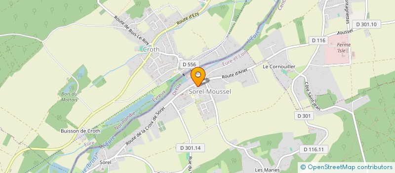 localisation de l'entreprise SARL LE BELLEGO à SOREL-MOUSSEL
