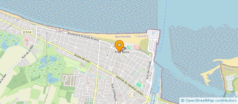 localisation de l'entreprise SARL LE BELLEVUE à OUISTREHAM