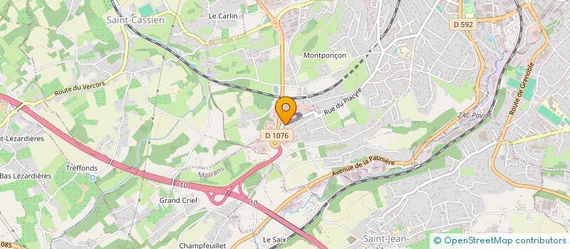 localisation de l'entreprise SARL LE BELLICIA à VOIRON