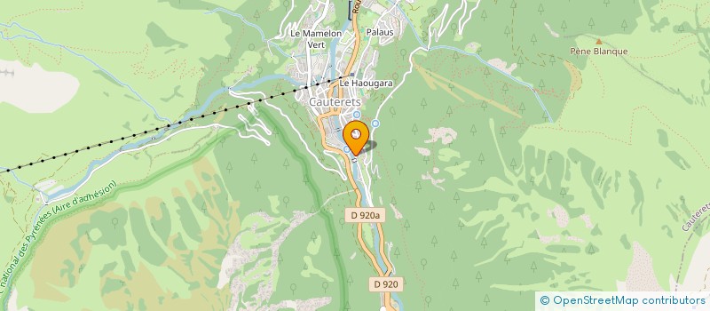 localisation de l'entreprise SARL LE BELVEDERE  CAUTERETS