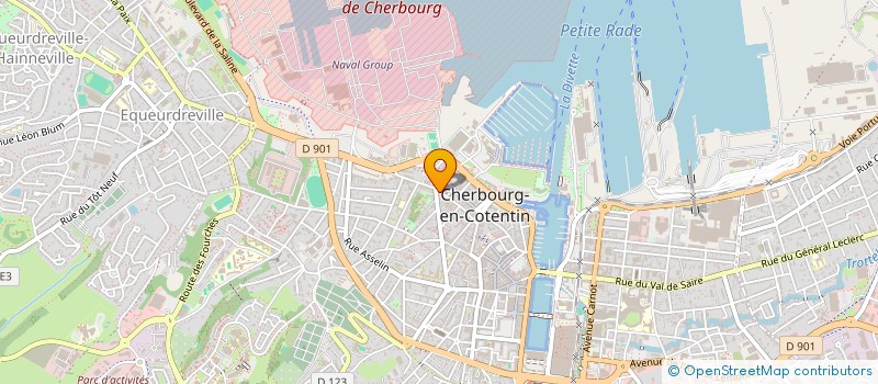 localisation de l'entreprise SARL LE BERGER  CHERBOURG-EN-COTENTIN