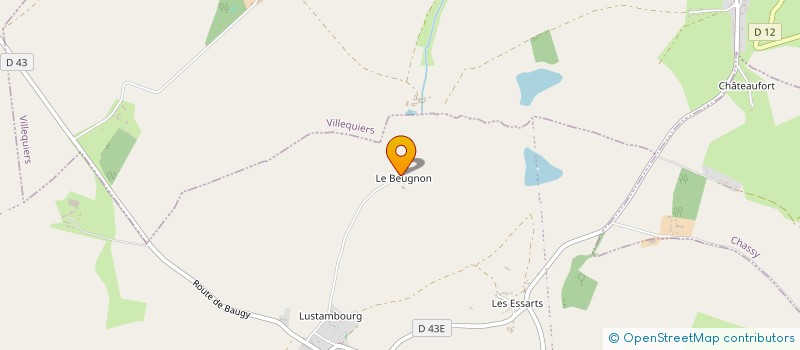 localisation de l'entreprise SARL LE BEUGNON à BAUGY