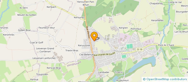 localisation de l'entreprise SARL LE BEUVANT à PLOUVORN