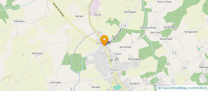 localisation de l'entreprise SARL LE BIHAN DIFFUSION  NEVEZ