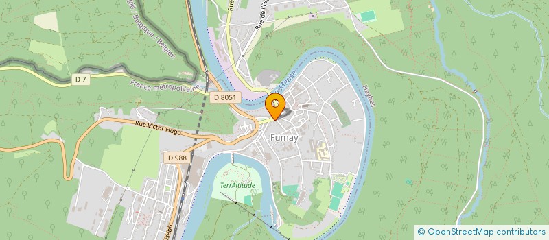 localisation de l'entreprise SARL LE BILLARDAIRE à FUMAY