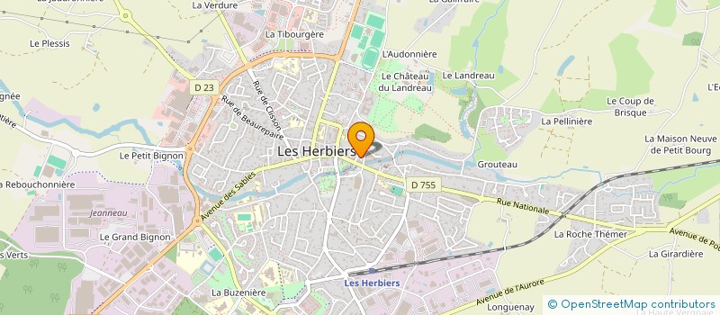 localisation de l'entreprise SARL LE BIO EN HERB' à LES HERBIERS