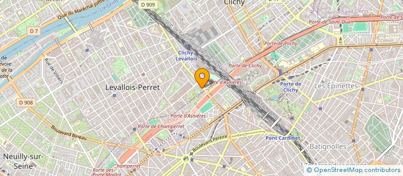 localisation de l'entreprise SARL LE BISTRO  LEVALLOIS-PERRET