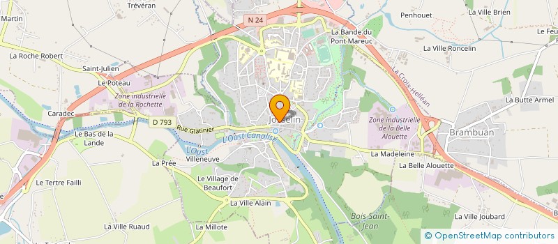 localisation de l'entreprise SARL LE BISTROT  JOSSELIN