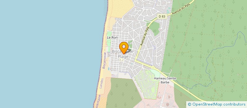 localisation de l'entreprise SARL LE BLEU BANANE à BISCARROSSE