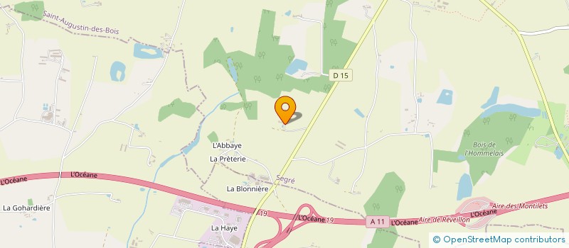 localisation de l'entreprise SARL LE BOIS BRILLANT  SAINT-AUGUSTIN-DES-BOIS