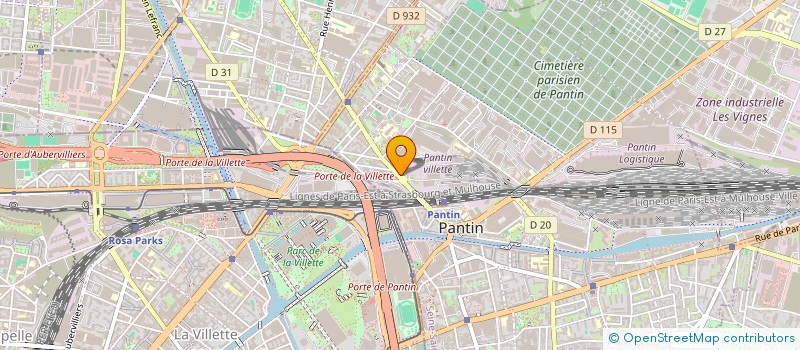localisation de l'entreprise SARL LE BON BERGER à PANTIN
