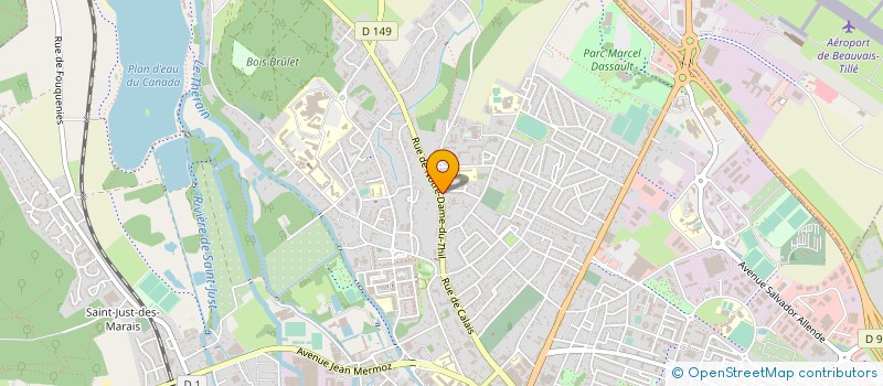 localisation de l'entreprise SARL LE BONHEUR DU PAIN  BEAUVAIS