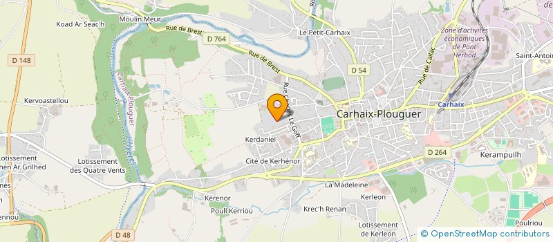 localisation de l'entreprise SARL LE BORGNE JEAN YVES à CARHAIX-PLOUGUER