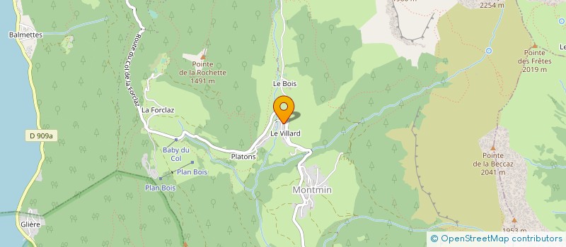 localisation de l'entreprise SARL LE BOUNTY  TALLOIRES-MONTMIN