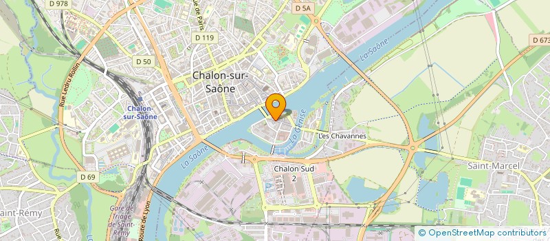 localisation de l'entreprise SARL LE BOURGOGNE à CHALON-SUR-SAONE
