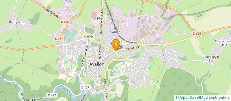 localisation de l'entreprise SARL LE BOURGOGNE à AVALLON