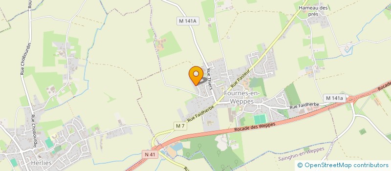 localisation de l'entreprise SARL LE BRAEMS  FOURNES-EN-WEPPES