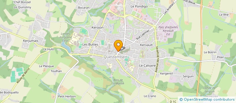 localisation de l'entreprise SARL LE BRETAGNE  QUESTEMBERT
