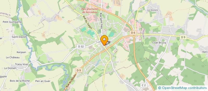 localisation de l'entreprise SARL LE BRETAGNE  LANVOLLON