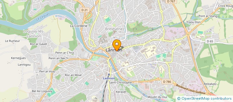 localisation de l'entreprise SARL LE BRETON à LANNION