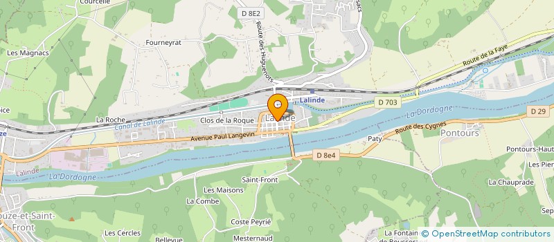 localisation de l'entreprise SARL LE BRETON ET FILS à LALINDE