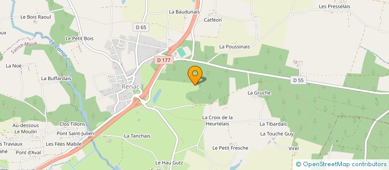 localisation de l'entreprise SARL LE BROSSAY  RENAC