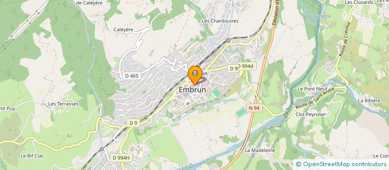 localisation de l'entreprise SARL LE CABRI  EMBRUN