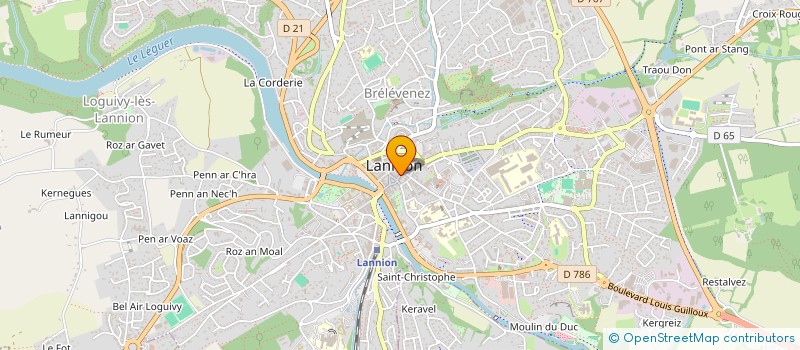 localisation de l'entreprise SARL LE CAER  LANNION