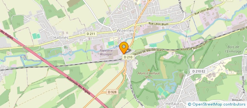 localisation de l'entreprise SARL LE CAMEO  WIZERNES