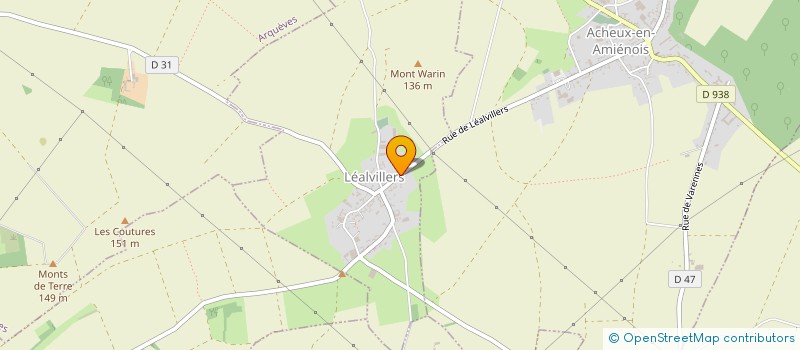 localisation de l'entreprise SARL LE CANADA  LOUVENCOURT