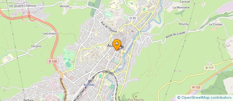localisation de l'entreprise SARL LE CANTALIEN à AURILLAC