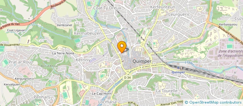 localisation de l'entreprise SARL LE CARRERA à QUIMPER