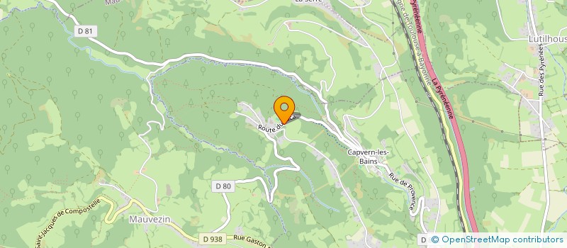 localisation de l'entreprise SARL LE CASTELET  CAPVERN