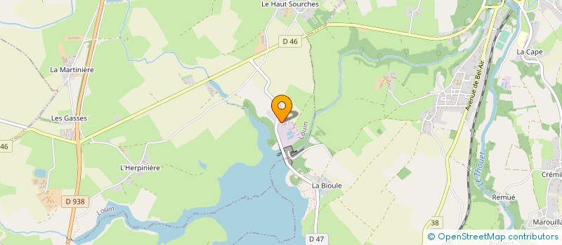 localisation de l'entreprise SARL LE CEBRON  SAINT LOUP LAMAIRE