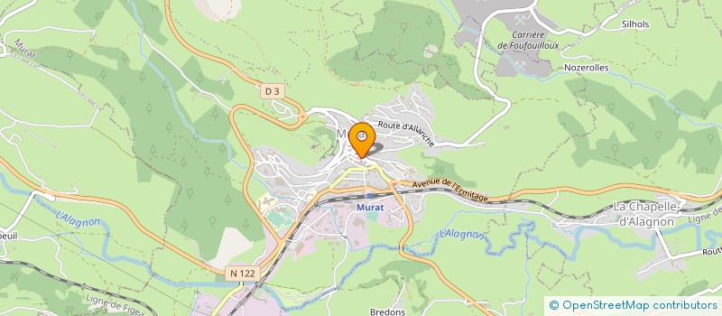 localisation de l'entreprise SARL LE CELLIER DE LA MARMOTTE à MURAT